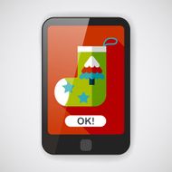 Christmas stocking flat icon with long shadow eps10 N75