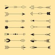 Tribal Arrows Line Art N2