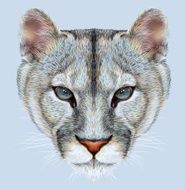 Portrait of Mountain Lion