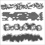 Borders vector set on white background N2