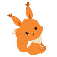 Cartoon squirrel illustration