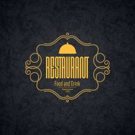 Vintage logotype for restaurant bars coffee house cafeteria