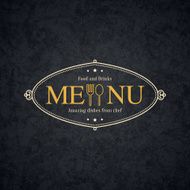 Vintage logotype for restaurant bars coffee house cafeteria N3