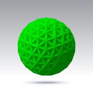 Abstract vector sphere with triangular faces N2