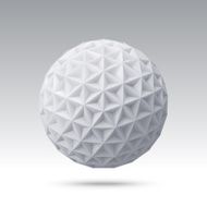 Abstract vector sphere with triangular faces N4