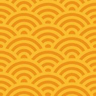 Abstract wavy pattern - seamless background orange texture