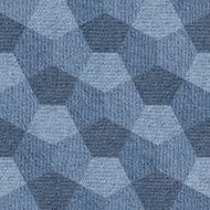 Abstract paneling pattern - seamless blue jeans textile