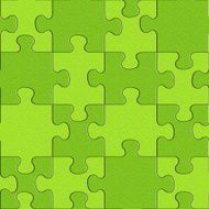 Abstract puzzles pattern - seamless background lime texture