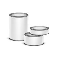 White container set for tea coffee or canned tinned preserves N2