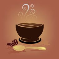 Coffee set vector N2