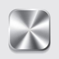 Vector metal button with circular