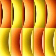 Abstract decorative paneling - waves decoration citrus texture