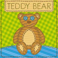 Funny patchwork with the Teddy Bear
