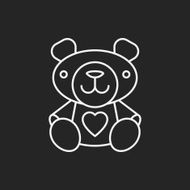 bear doll line icon N7