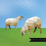 sheep vector polygon geometric
