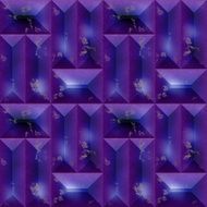 Seamless violet dark 3d pattern of rectangular blocks