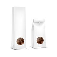 Vector Coffee Packaging Package Bag Isolated on White Background N6