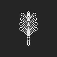feather duster line icon N2