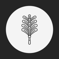 feather duster line icon N3