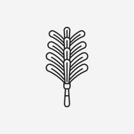 feather duster line icon N4
