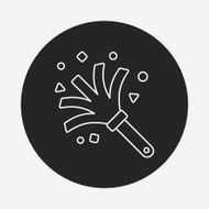 feather duster line icon N5