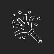 feather duster line icon N6