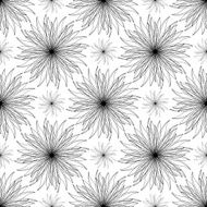 Abstract stylized floral pattern