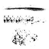 Different grunge brush strokes Vector N2
