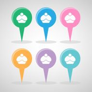 Vector cupcake icon Illustration EPS10