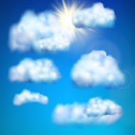 Clouds in the sky EPS 10