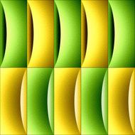 Abstract decorative paneling - waves decoration citrus texture N2