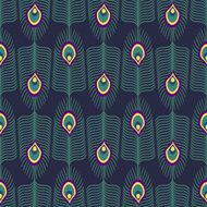 Seamless abstract pattern with peacock feather Decorative texture N2