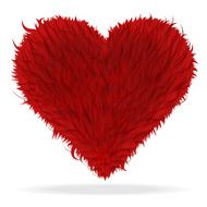 Valentine furry heart