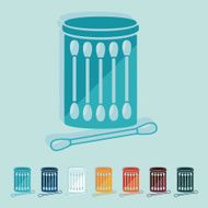 Flat design cotton swabs N2
