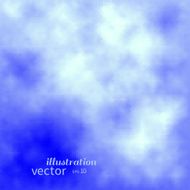 Blue sky with white clouds Vector background N2