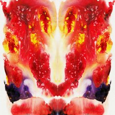 Abstract hot tone watercolors