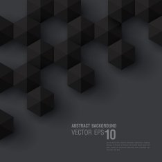 Black abstract 3D Cube Design Geometric background N3