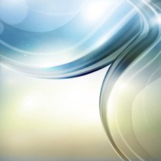 Abstract modern shiny blue waves N4