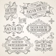 Vintage Frames and Decorative Elements N2