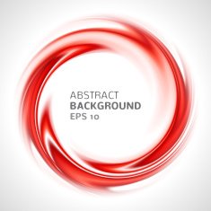 Abstract red swirl circle bright background
