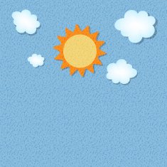 Sun and cloud retro grunge background vector illustration N2