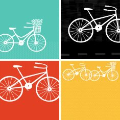 Bikes background set EPS8 N2