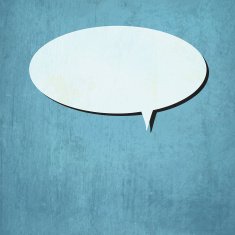 Grunge Vector Feedback Chat Bubble N4