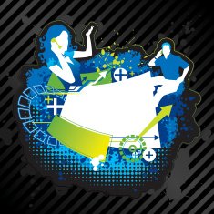 Flash Text Design Element Series COMMUNICATE N2