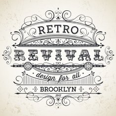 Vintage Design with Place for Text