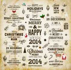 Set of Christmas Labels N5