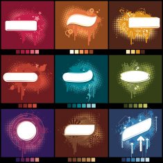 Flash Text Design Element Series EARTHTONES N2