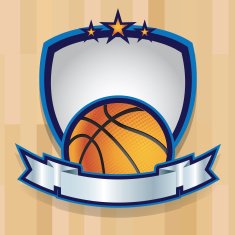 basketball badge icon