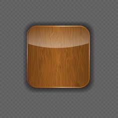 Wood application icon vector illustration