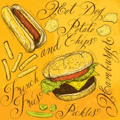 Fast food with calligraphy N2